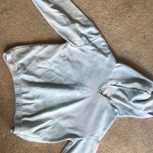 Blue  and white tie dye hoodie